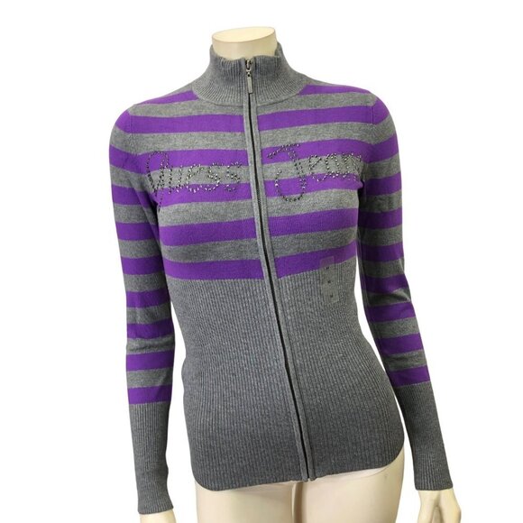 GUESS FULL ZIP MOCK NECK LG NEW WITH TAG - Picture 2 of 9